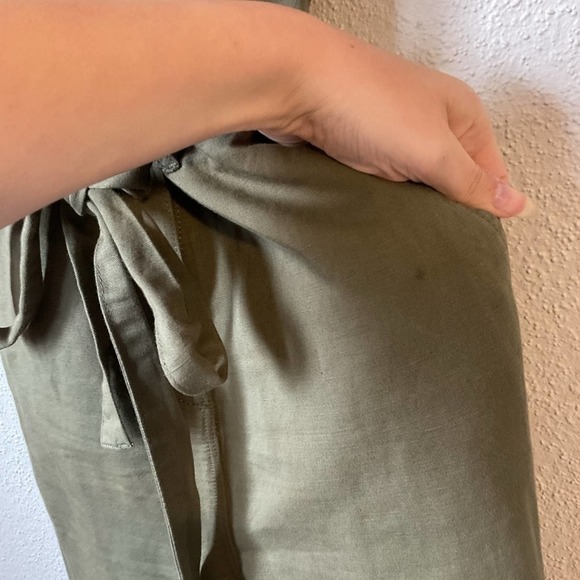 Frame Army Green Green Short Sleeve Belted Jumpsuit Size XS - Picture 15 of 15